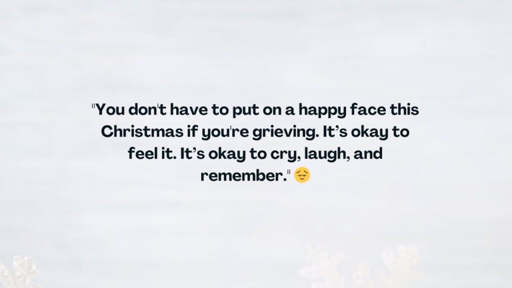 Grieving friend at christmas