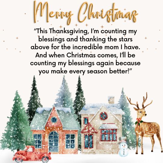 Thanksgiving christmas quotes for mom