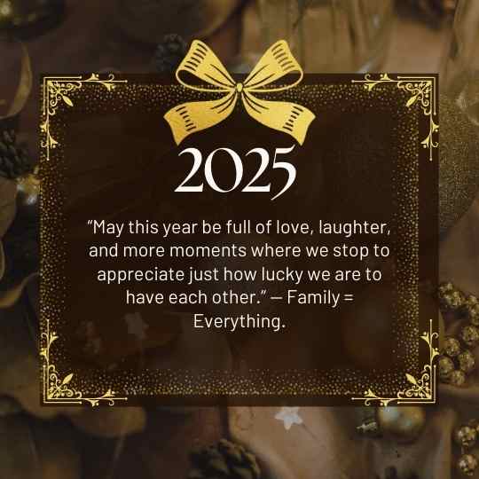 Happy New Year quotes for family