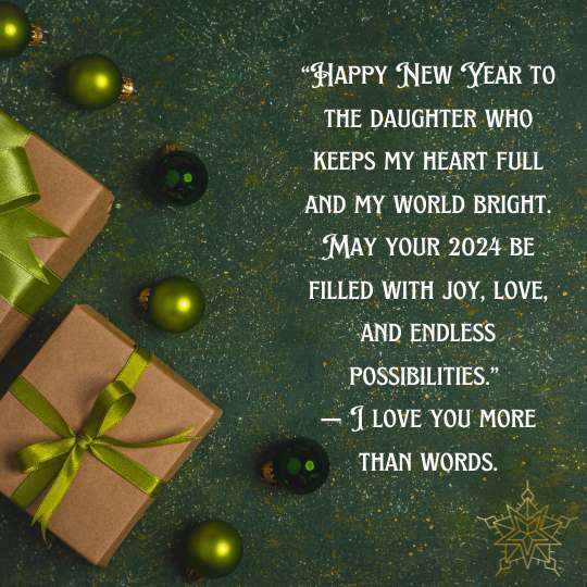 Happy new year quotes for daughter