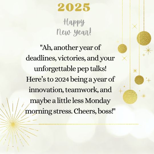 Happy new year quotes for boss