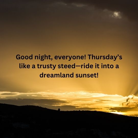 Good Night Thursday Quotes