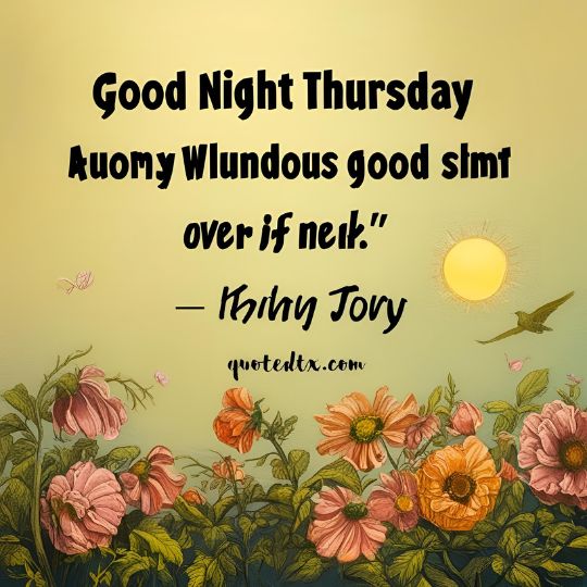 Good Night Thursday quotes funny
