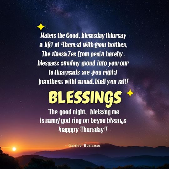 Positive Good Night Thursday blessings quotes​