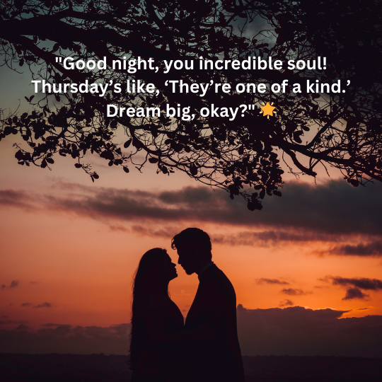 heart touching Thursday Good Night message for someone special