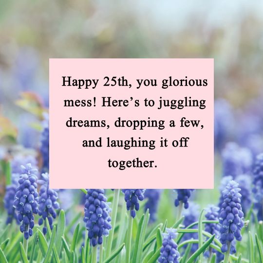 25th Birthday Quotes for Friends